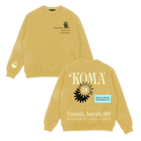 Koma Dawg (Yellow) Crewneck Sweatshirt