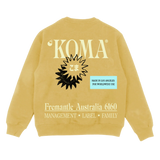 Koma Dawg (Yellow) Crewneck Sweatshirt