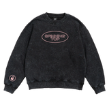 Oval Acid (Black) Crewneck Sweatshirt