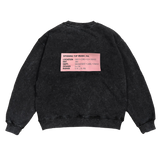 Oval Acid (Black) Crewneck Sweatshirt