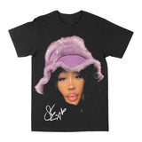 SZA "Big Face Purple Bucket" Graphic Tee Style001