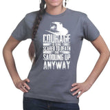 Ladies Saddling Up Anyway T-shirt Style001