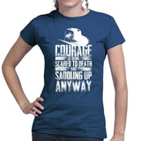 Ladies Saddling Up Anyway T-shirt Style001