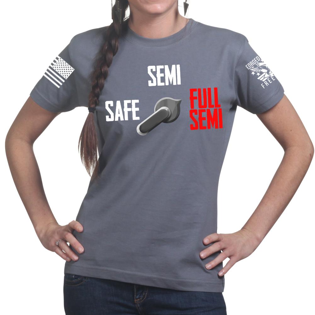 Full Semi Auto Ladies T-shirt Style001