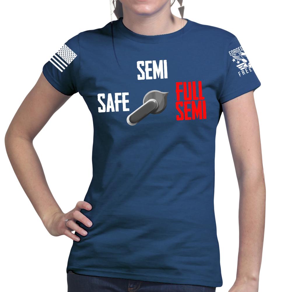 Full Semi Auto Ladies T-shirt Style001