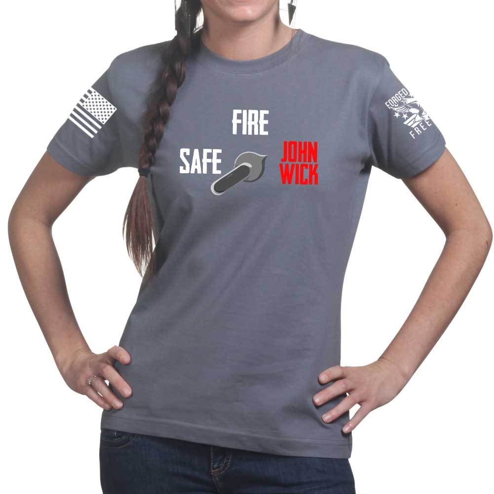 Safe Semi John Wick Ladies T-shirt Style001