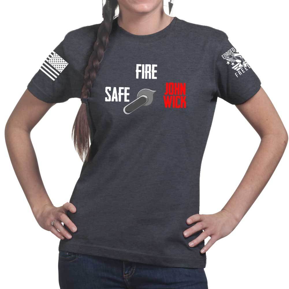 Safe Semi John Wick Ladies T-shirt Style001