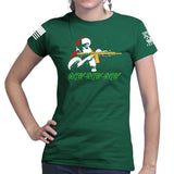 Pew Pew Santa Ladies T-shirt Style001