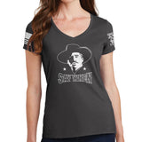 Ladies V-neck Say When T-shirt Style001