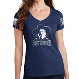 Ladies V-neck Say When T-shirt Style001