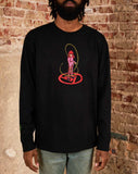 YYH KURAMA ROSE LONG SLEEVE SHIRT (BLACK)