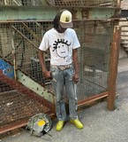 BADGALRIRI PROFILE TEE HEAVYWEIGHT WHITE T-SHIRT