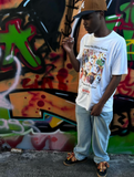 ANXIETY HAS MANY FACES WHITE HEAVY WEIGHT T-SHIRT