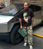 PHARRELL TRUE RIDER BLACK HEAVY WEIGHT T-SHIRT