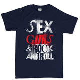 Men's Sex Guns and Rock N Roll T-shirt Style001