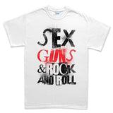 Men's Sex Guns and Rock N Roll T-shirt Style001