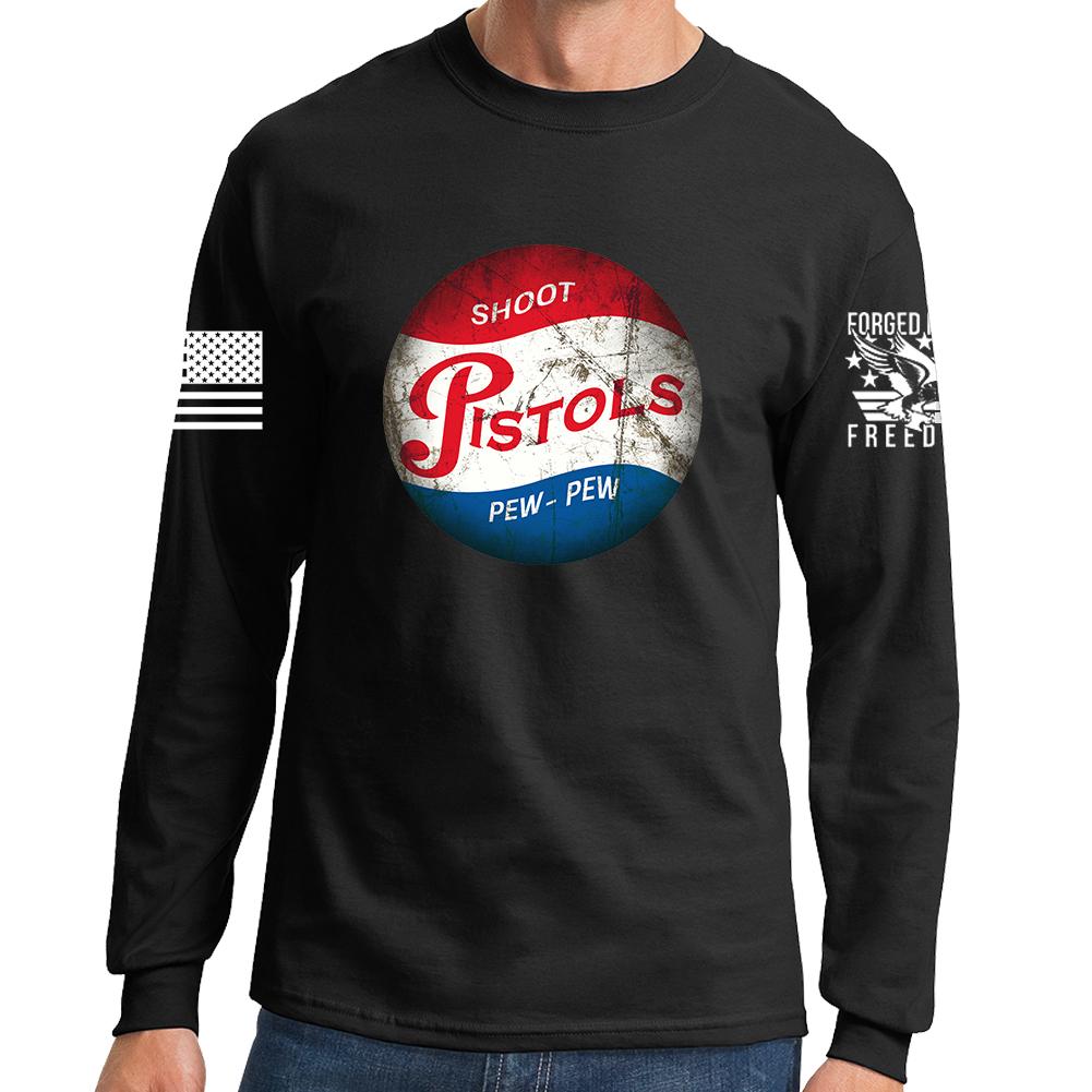 Shoot Pistols Long Sleeve T-shirt Style001
