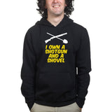 Shotgun and a Shovel Mens Hoodie Style001