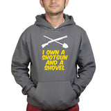 Shotgun and a Shovel Mens Hoodie Style001