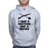 Shotgun and a Shovel Mens Hoodie Style001