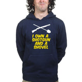 Shotgun and a Shovel Mens Hoodie Style001