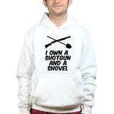 Shotgun and a Shovel Mens Hoodie Style001