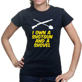 Shotgun and a Shovel Ladies T-shirt Style001
