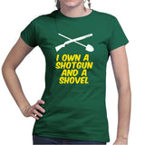 Shotgun and a Shovel Ladies T-shirt Style001