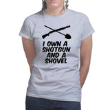 Shotgun and a Shovel Ladies T-shirt Style001