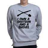 Shotgun and a Shovel Mens Sweatshirt Style001