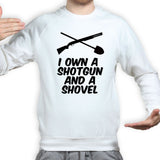 Shotgun and a Shovel Mens Sweatshirt