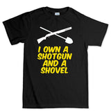 Shotgun and a Shovel Mens T-shirt Style001
