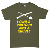 Shotgun and a Shovel Mens T-shirt Style001