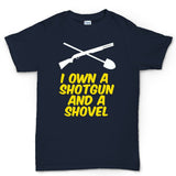 Shotgun and a Shovel Mens T-shirt Style001