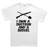 Shotgun and a Shovel Mens T-shirt Style001