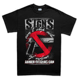 Men's Signs Can't Stop Violence T-shirt Style001