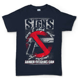 Men's Signs Can't Stop Violence T-shirt Style001