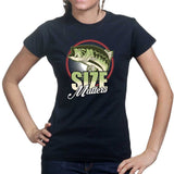 Size Matters (Fishing) Ladies T-shirt Style001