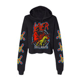 Hell Awaits Crop Hoodie
