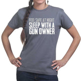 Ladies Sleep With A Gun Owner T-shirt Style001