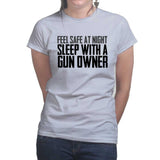 Ladies Sleep With A Gun Owner T-shirt