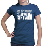Ladies Sleep With A Gun Owner T-shirt Style001