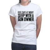 Ladies Sleep With A Gun Owner T-shirt Style001