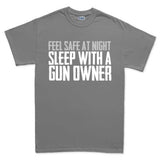 Men's Sleep With A Gun Owner T-shirt Style001