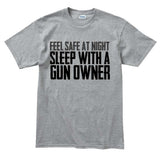 Men's Sleep With A Gun Owner T-shirt Style001