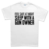 Men's Sleep With A Gun Owner T-shirt Style001