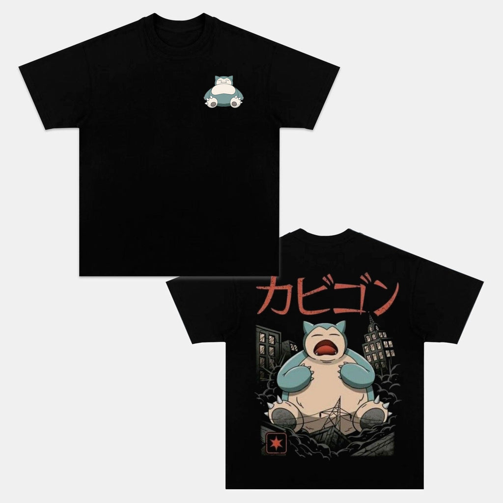 SNORLAX UNISEX ANIME INSPIRED VINTAGE T-SHIRTä¸¨POKÃ‰MON-[DS]