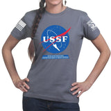 United States Space Force USSF Ladies T-shirt Style001