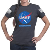 United States Space Force USSF Ladies T-shirt Style001