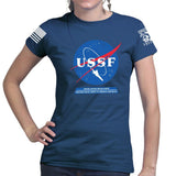 United States Space Force USSF Ladies T-shirt Style001